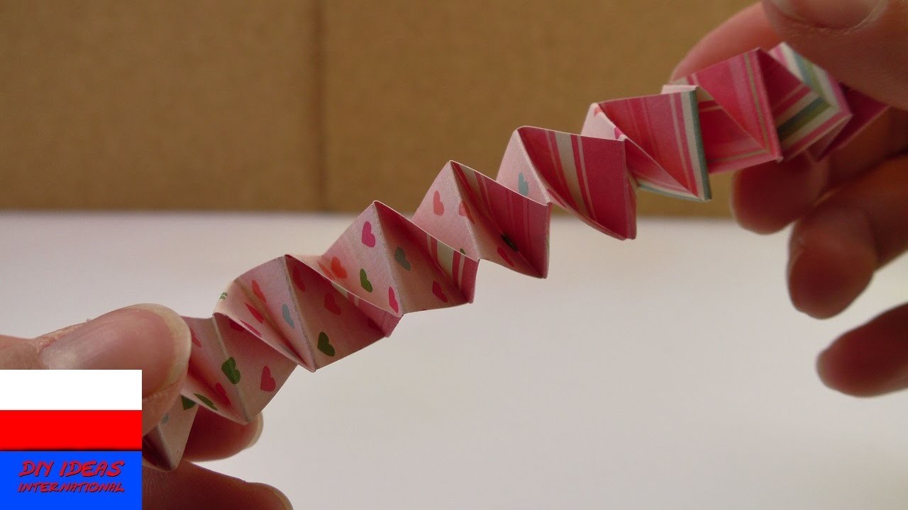 Robimy harmonijką z pasków papieru | DIY Kids | pomysły na zabawki