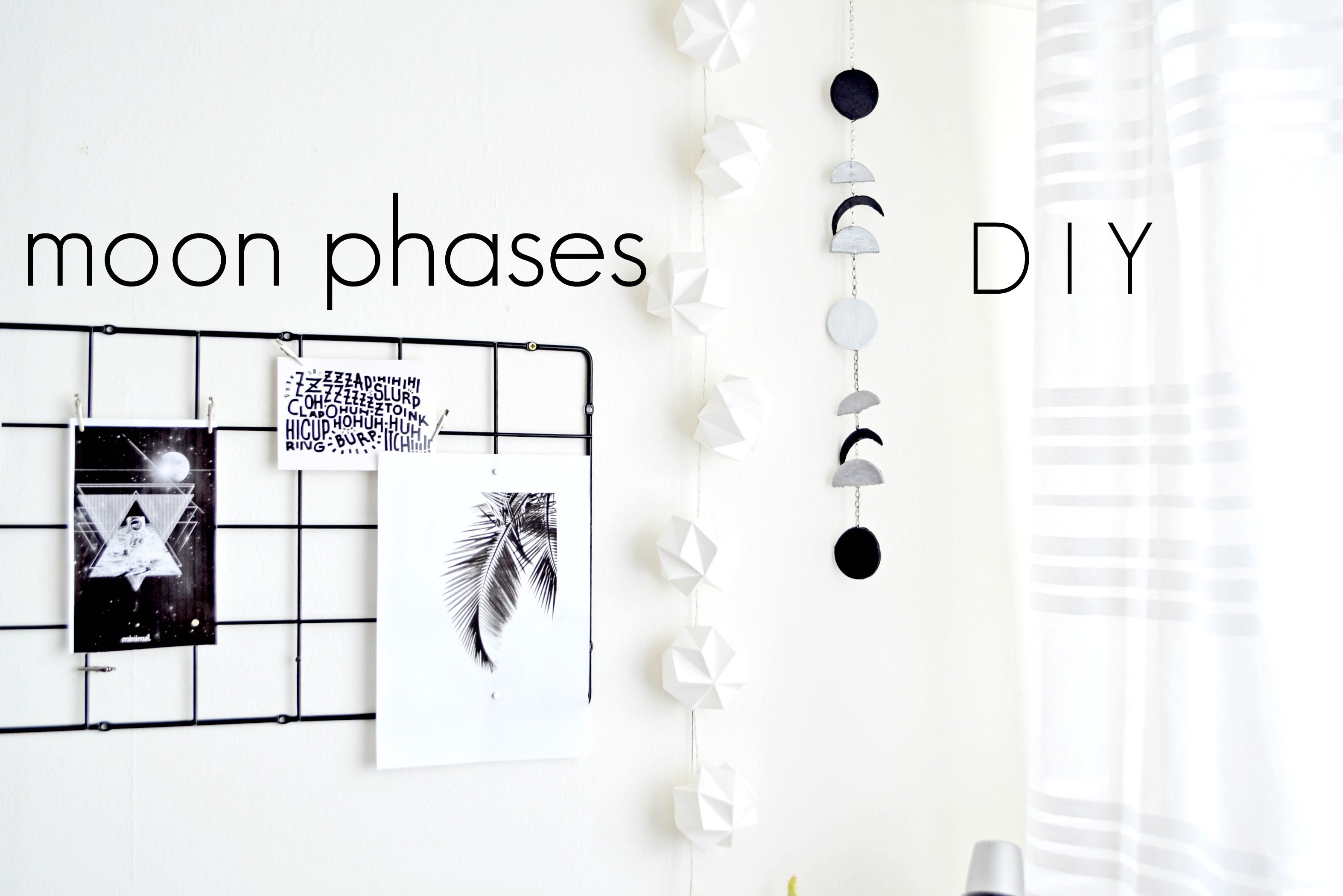 DIY dekoracje do domu - fazy księżyca | DIY moon phases |Cleo-inspire