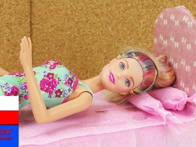 DIY łóżko dla Barbie | piękne łóżko księżniczki z kartonu | prosty pomysł