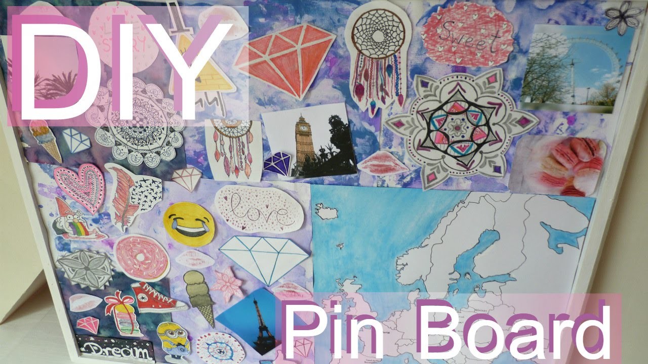 DIY Room Decor Pin Board | Dekoracyjna Tablica Korkowa