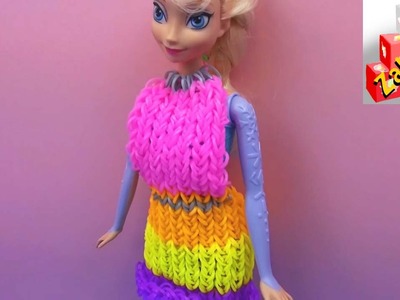 Księżniczka Elsa dostaje nową sukienkę z gumek Loom Bands - Rainbow Loom Dress