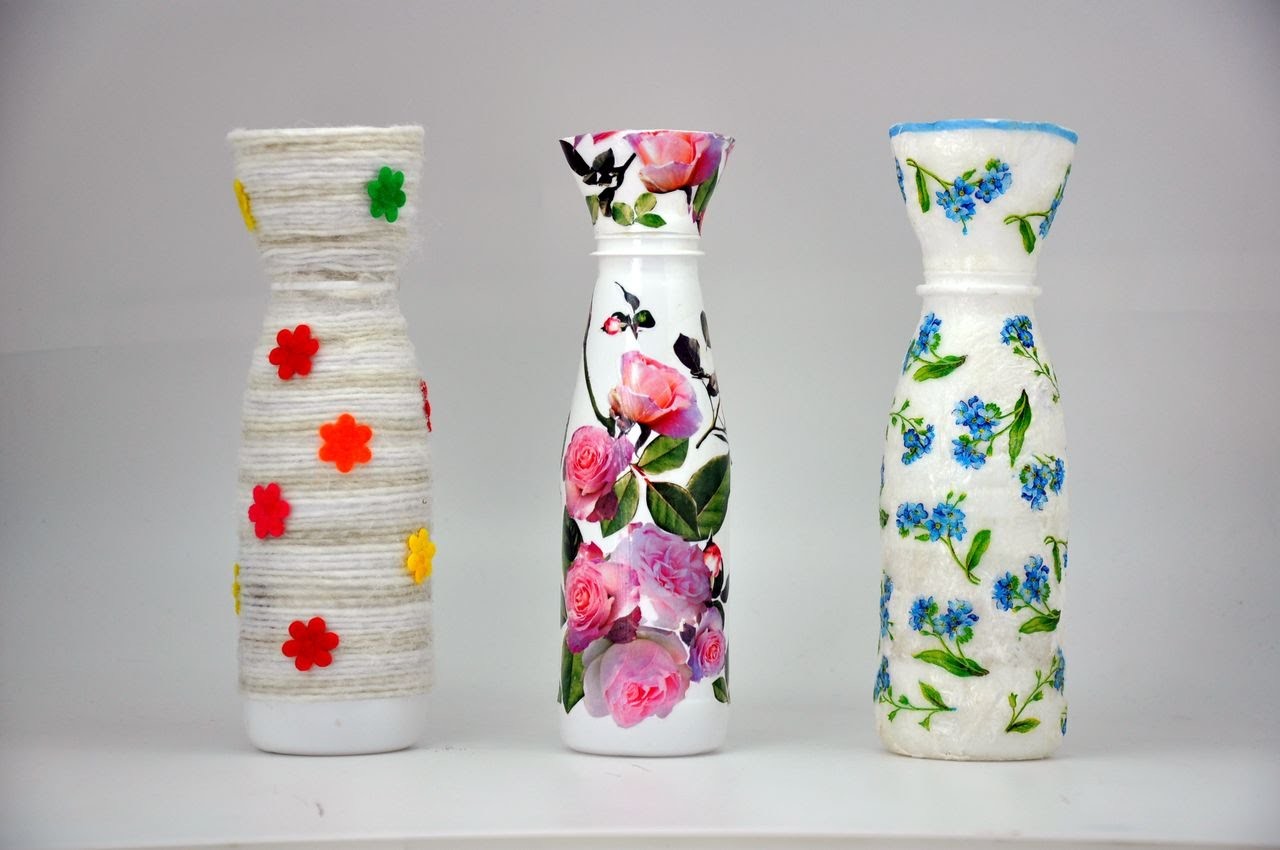 Wazon z plastikowej butelki # Recycled DIY # Vase with a plastic bottle