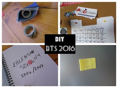DIY Kalendarz, plan lekcji |BTS #5| Niuniax3