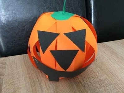 DIY I How to make a Pumpkin with paper Halloween IJak zrobić dynię z papieru?