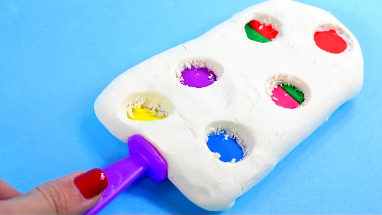DIY - Jak zrobić Tęczowego Loda z Play-Doh?. Rainbow Ice Cream - Tutorial - Play-Doh