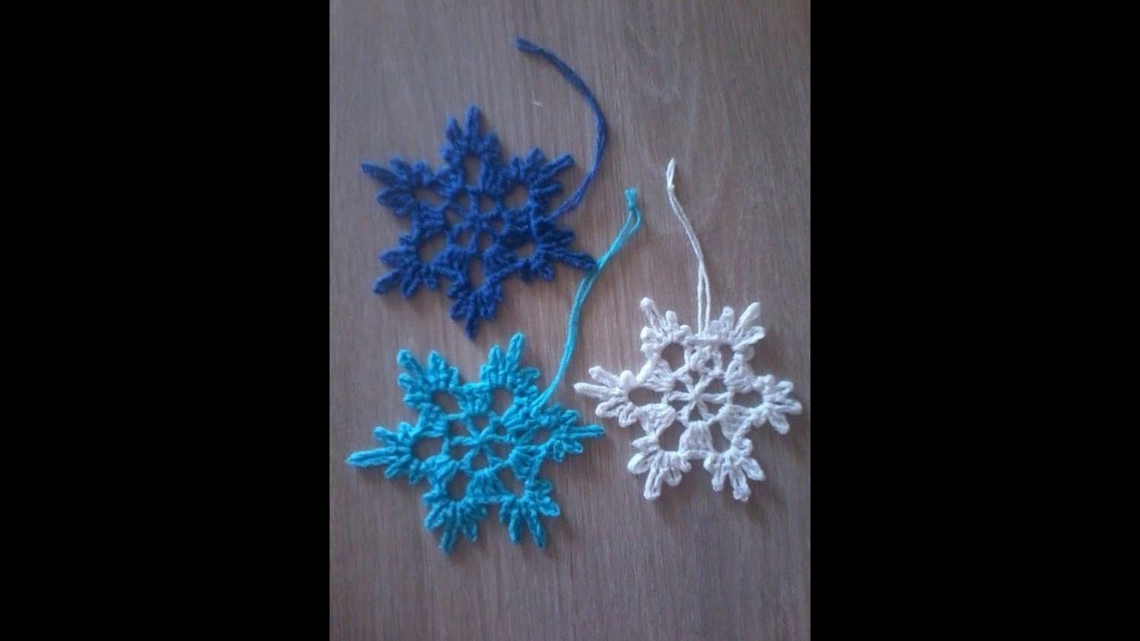 No63# Śnieżynka, śnieżka na szydełku nr 1 - snowflake on crochet nr 1