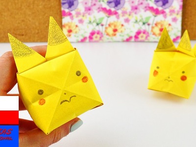 Uroczy Pikachu z Origami | składamy i malujemy Pokemona  pomysł na prezent i ozdobę