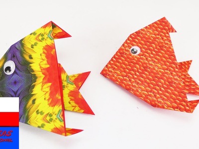 Origami | kolorowa ryba z origami | origami dla początkujących