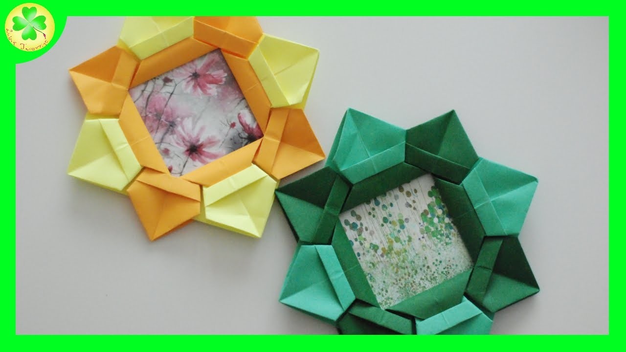 оригами рамка для фото из бумаги