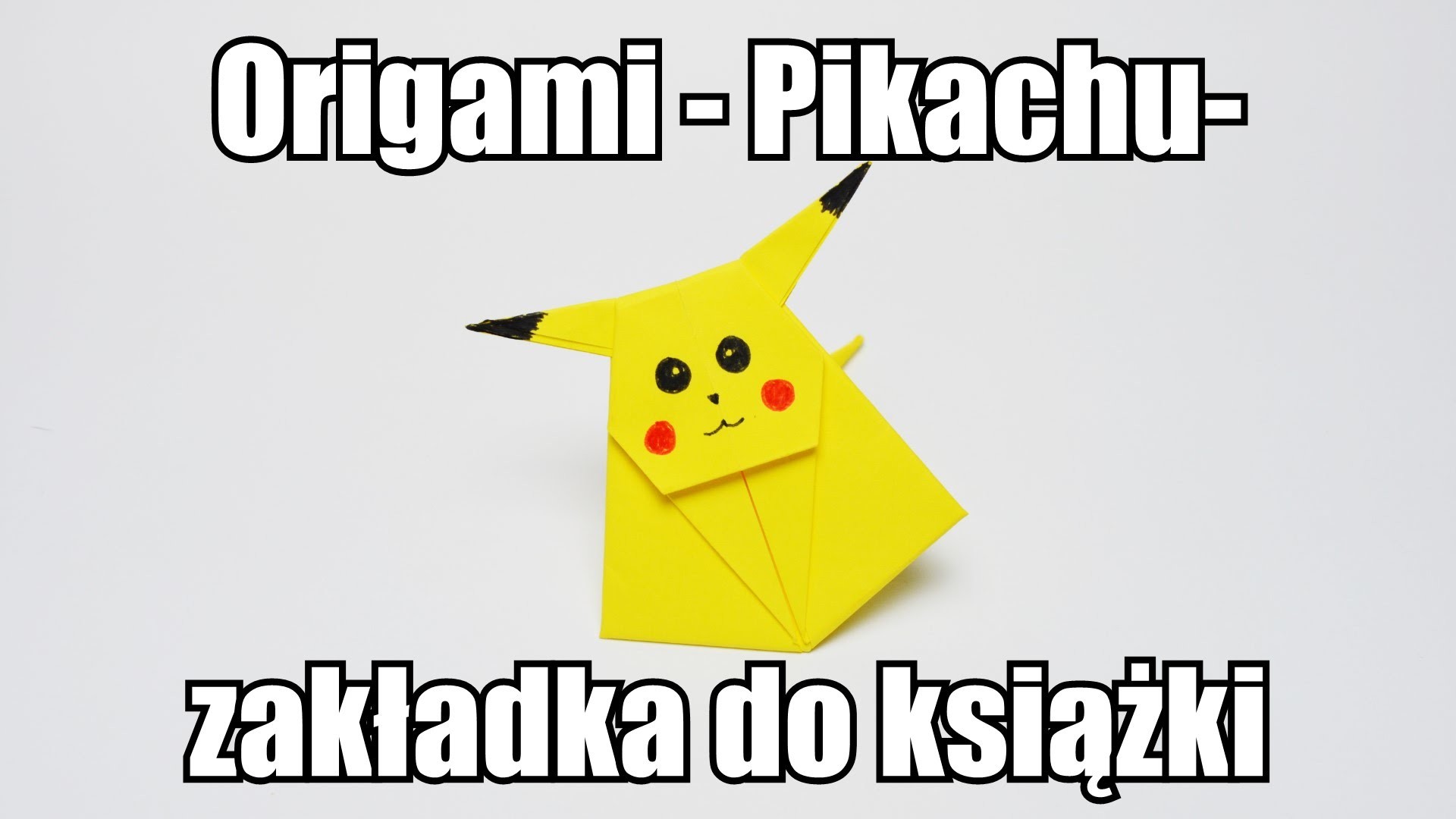 Origami - Pikachu - zakładka do książki