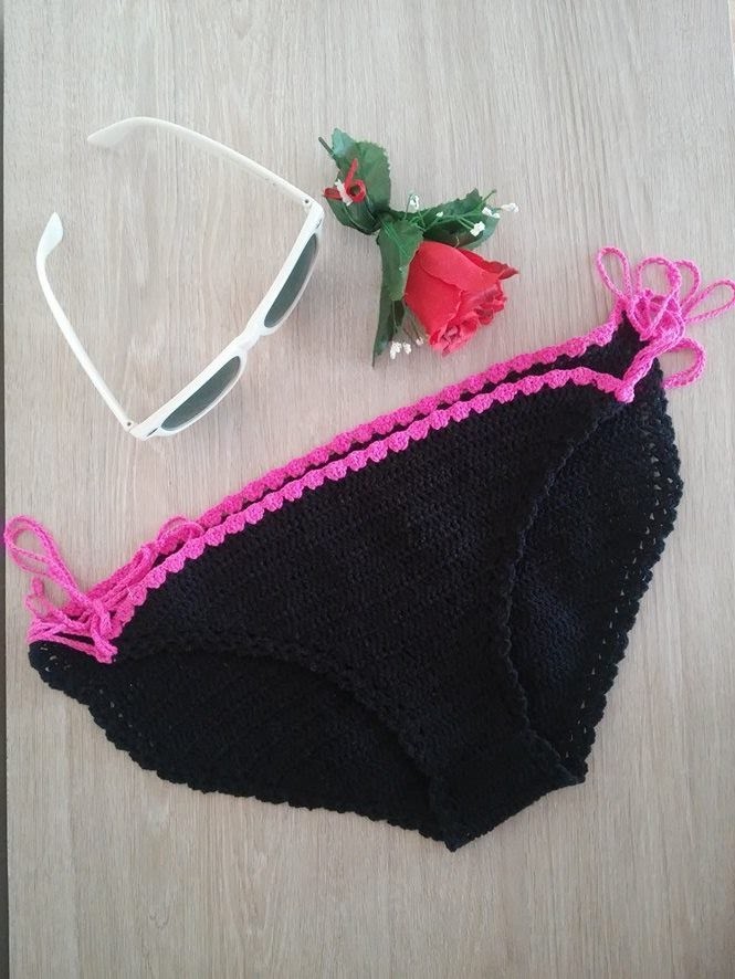 No 43# Bikini na szydełku, majteczki CZĘŚĆ 2-2 - bikini bottom on crochet PART 2-2