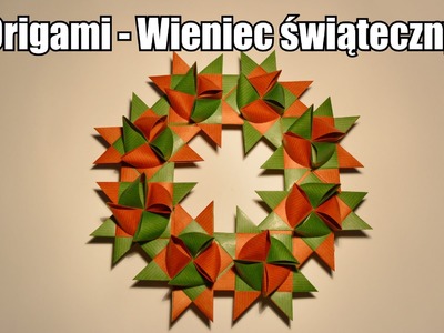 Origami - Wieniec świąteczny