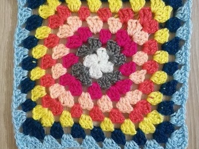 No 54# kwadrat babuni na szydełku 4 - granny square 4 crochet