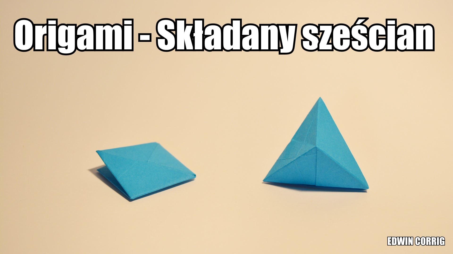 Origami - Składany sześcian