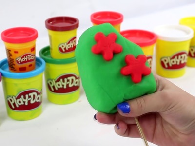 DIY - Jak zrobić Tęczowego Loda na Patyku Play Doh? Zrób to sam! - Kreatywne Zabawy