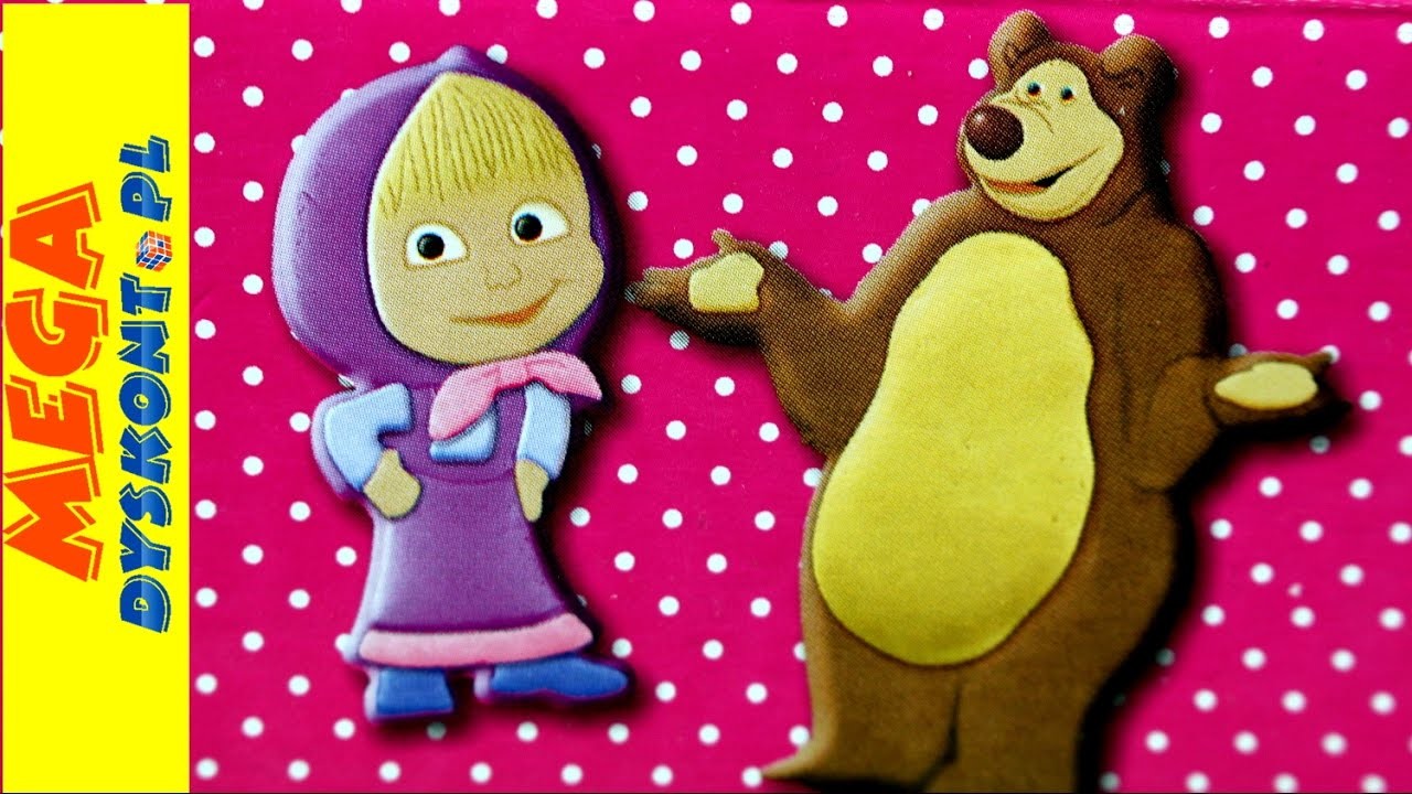 Masha and the Bear - Z Zestawem Kreatywnym Lepimy Maszę i Miszę!. Masha Dough Set - Simba
