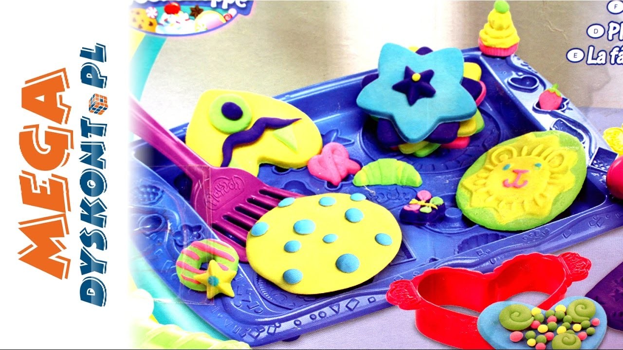Play Doh - Jak zrobić Tęczowe Słodkie Ciasteczka?. How to make rainbow Cookie Creations?