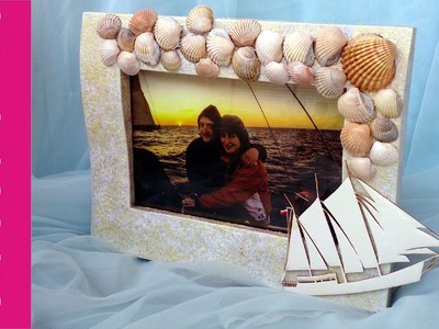 Ramka na zdjęcie z muszelkami (Photo frame with shells, DIY) #1