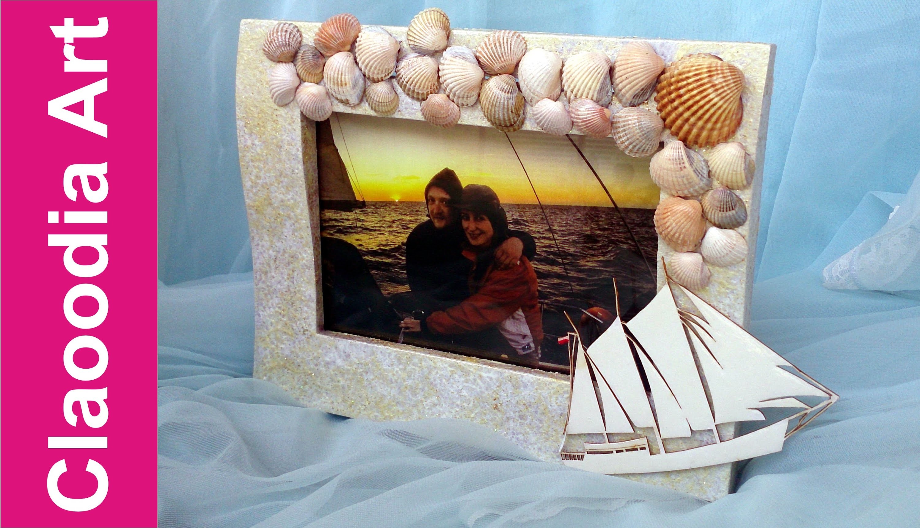 Ramka na zdjęcie z muszelkami (Photo frame with shells, DIY) #1