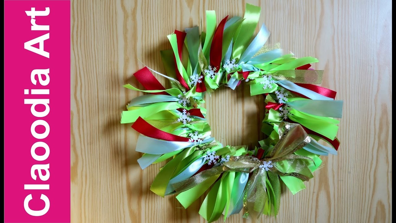 Wianek ze wstążek (Wreath with ribbons, DIY)