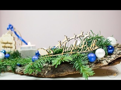 Stroik na świąteczny stół DIY. Dekoracja świąteczna. Jak zrobić świąteczny stroik?