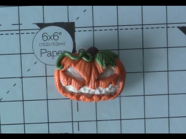 Polymer Clay Spooky Pumpkin Tutorial.Collab w.kisielekkawaii