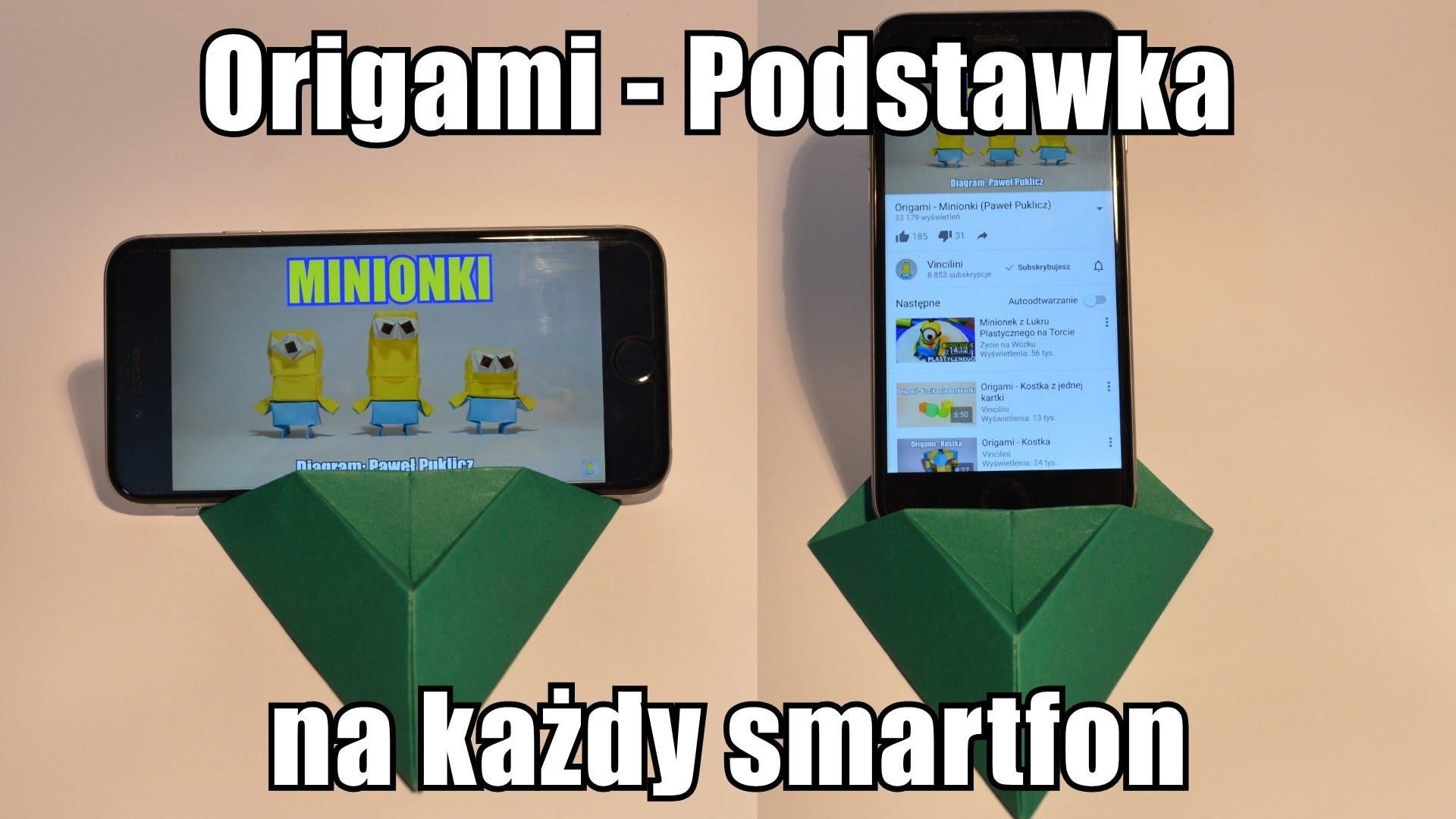 Origami - Podstawka na każdy smartfon