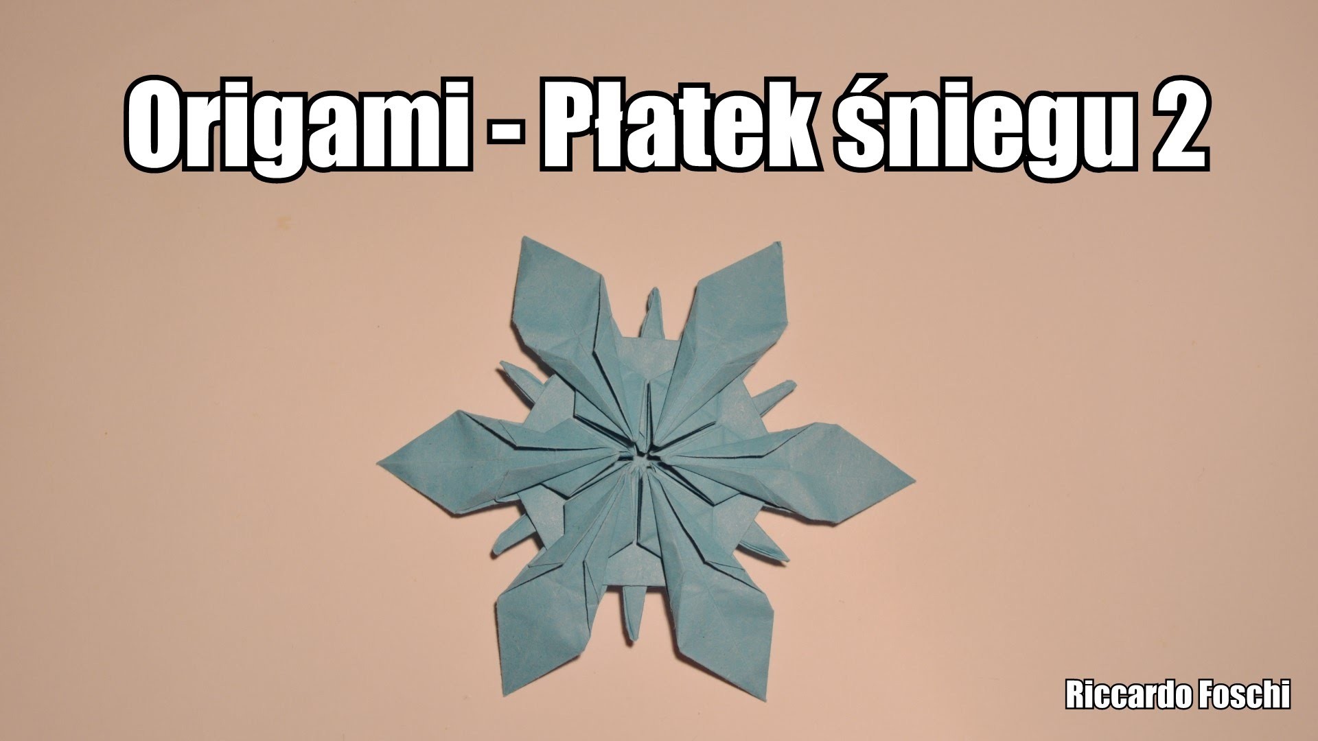 Origami - Płatek śniegu 2
