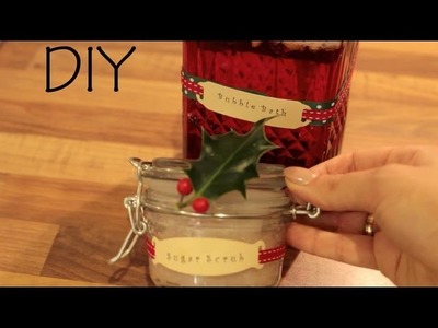 Pomysły na prezenty świąteczne - Peeling cukrowy i płyn do kąpieli - Modowe DIY