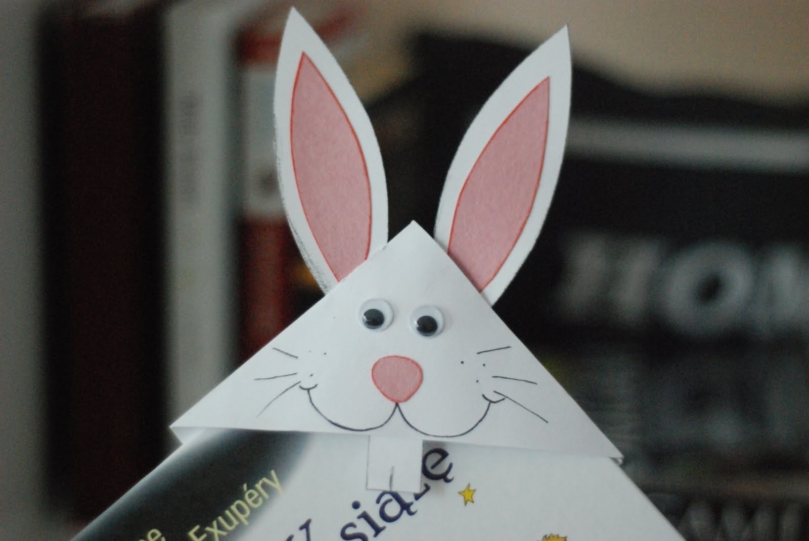 Zakładka do książki - zając. Bunny Bookmark