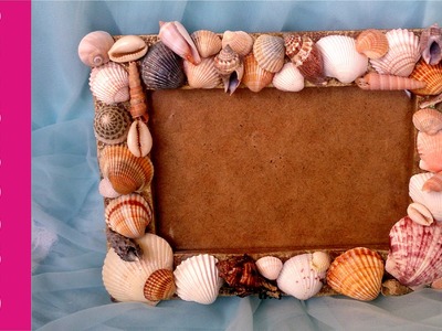 Ramka na zdjęcie z muszelkami (Photo frame with shells, DIY) #2