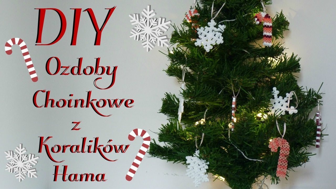 DIY Ozdoby Choinkowe z  Koralików Hama | DIY Christmas decorations with Perler Beads