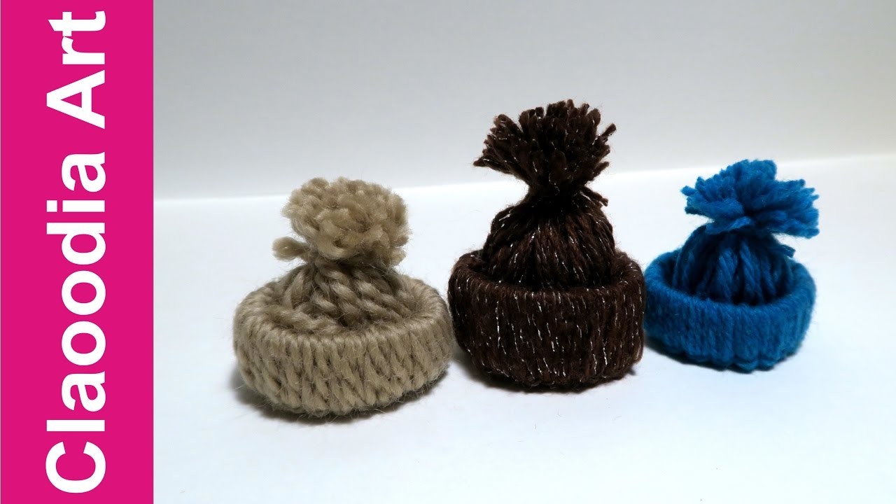 Mini czapeczka z włóczki (Mini hut with yarn, DIY)