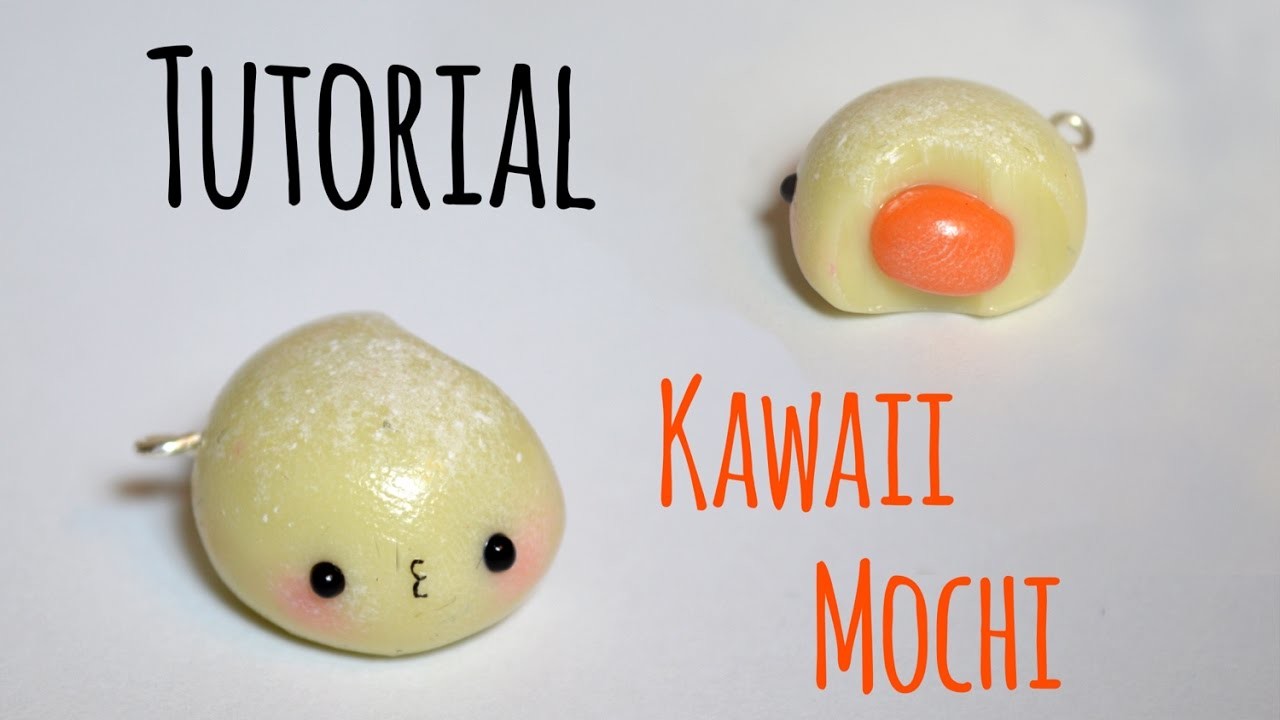 Kawaii mochi z modeliny. Tutorial. DIY. Polymer Clay