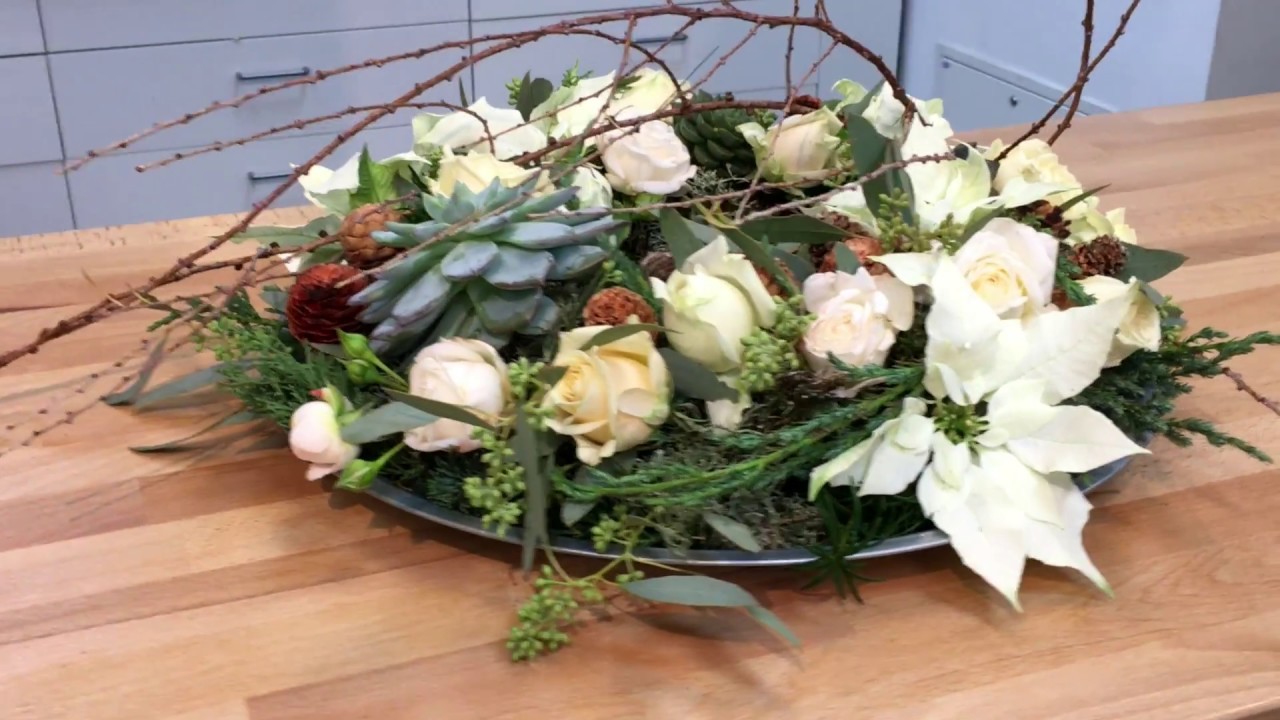 Sekunda dla Kwiatów - świąteczny wianek na stół (floristic DIY: Christmas wreath) S04 E05