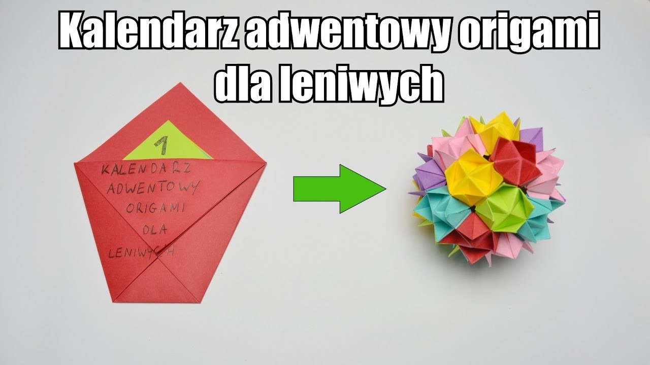 Kalendarz adwentowy origami dla leniwych