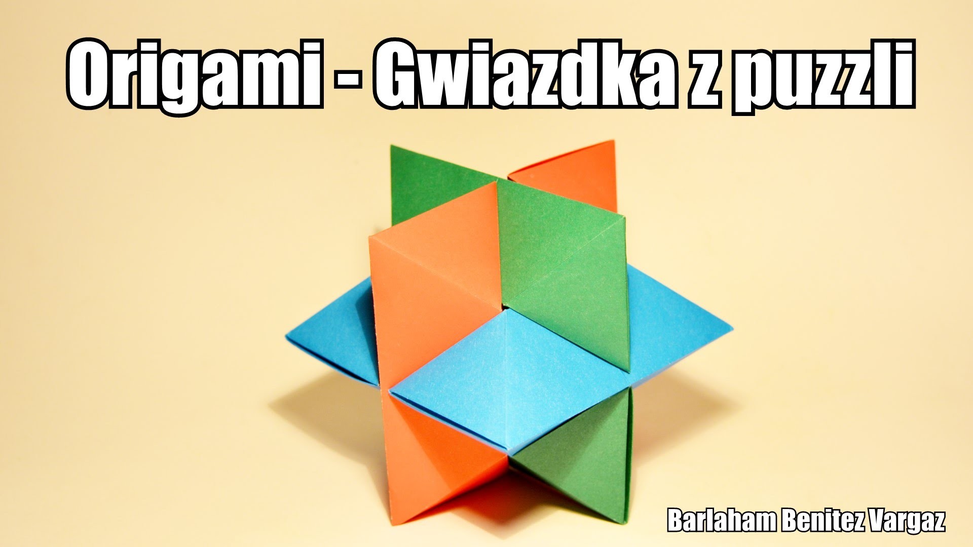 Origami - Gwiazdka z puzzli