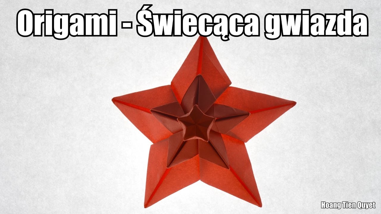 Origami - Świecąca gwiazdka