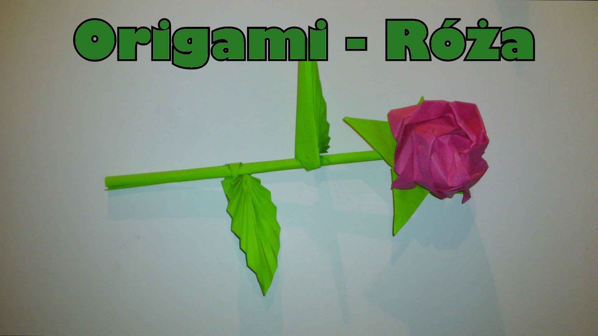 Origami - Róża (w końcu w HD)