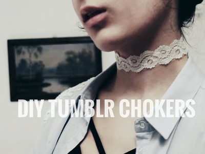 DIY tumblr chokers