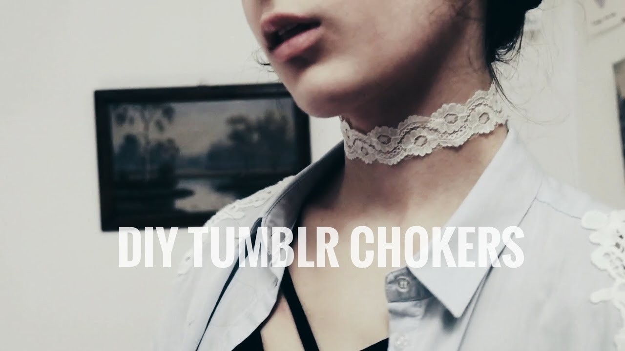 DIY tumblr chokers