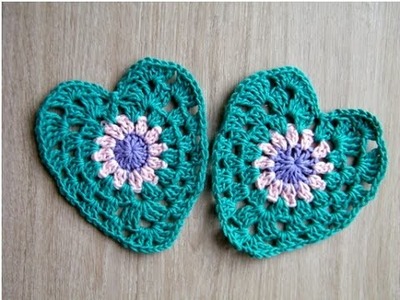 No 124# Serce babuni na szydełku - Granny heart crochet