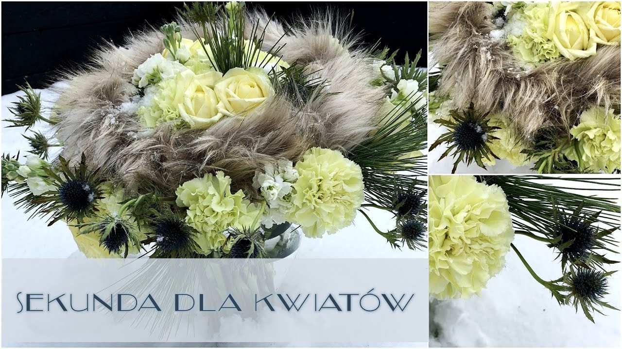 Sekunda dla Kwiatów - zimowy bukiet urodzinowy (floristic diy: Winter Bouquet ) S04 E06