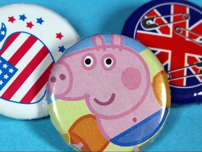 Znaczki Świnka Peppa. Peppa Pig - Badge It! - DIY - domowa produkcja znaczków - Bandai