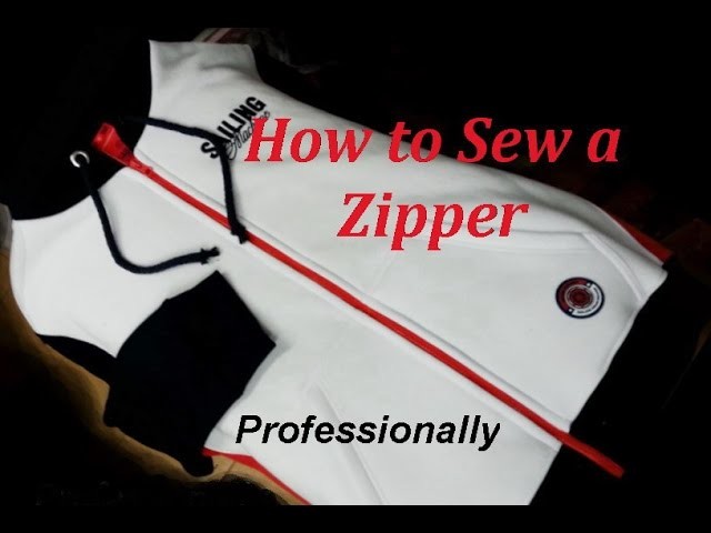 ✂ How  to Sew a Zipper. Sweatshirt.  Sewing Course. ✂ Jak wszyć zamek błyskawiczny.ekspres do bluzy