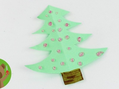 Mini choinka świąteczna | wycinanie z papieru | dekoracje na Święta