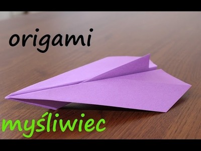 Myśliwiec z papieru origami jak zrobić (paper plane - fighter )