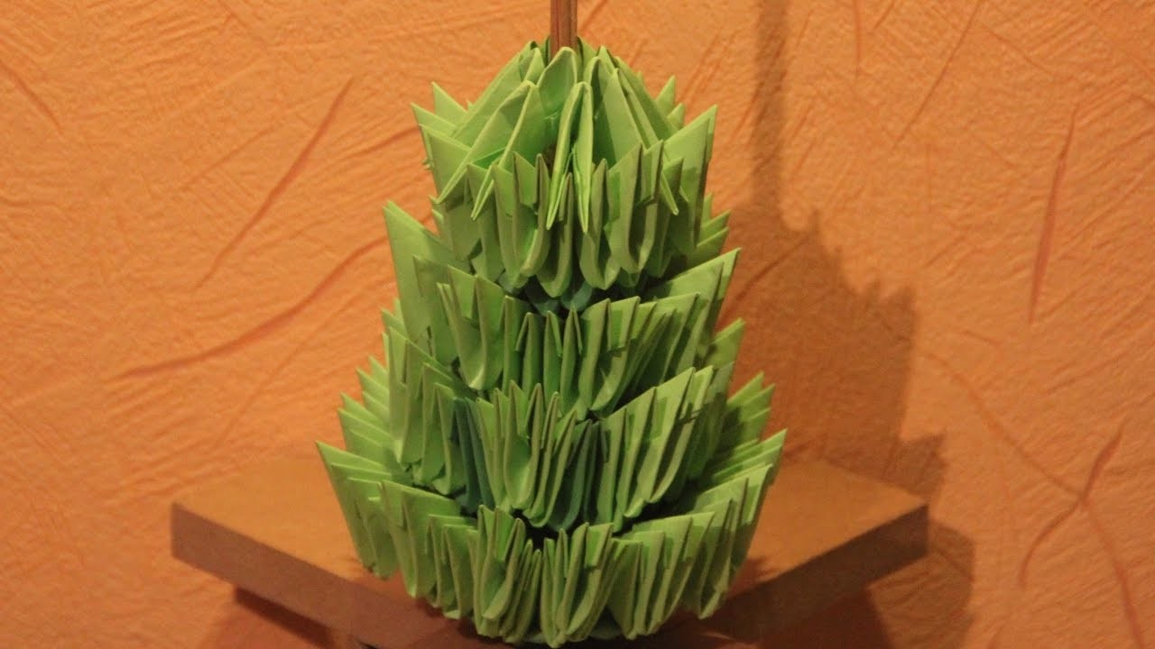 #29 Choinka - Origami modułowe - 2 w 1 ;)