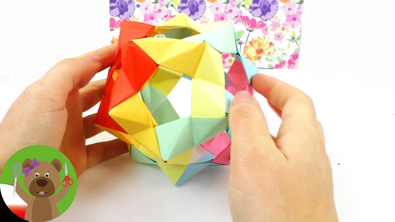 Gwiazda origami | prosta dekoracja świąteczna lub adwentowa | wprowadzenie do origami