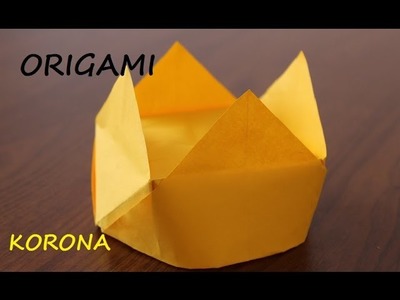 Korona z papieru jak zrobić origami ( crown of paper)